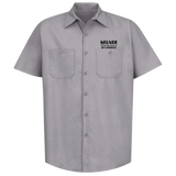 MILNER RACING TEAM Gray Button Down Shop Shirt