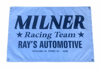 MILNER RACING TEAM Ray's Automotive White Garage Banner
