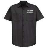 MILNER RACING TEAM Black Button Down Shop Shirt