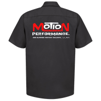 MOTION PERFORMANCE Baldwin New York Black Button Down Shop Shirt