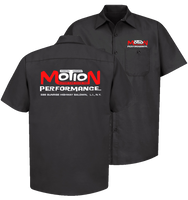 MOTION PERFORMANCE Baldwin New York Black Button Down Shop Shirt