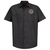 SUN INSTRUMENTS Tachometer Black Button Down Shop Shirt