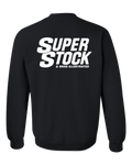 SUPER STOCK Magazine & Drag Illustrated Black Crew Sweatshirt