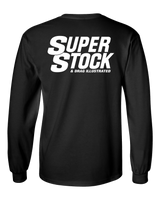 SUPER STOCK & Drag Illustrated Black Long Sleeve Tee