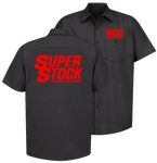 SUPER STOCK Magazine & Drag Illustrated Black Shop Shirt Red Print