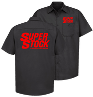 SUPER STOCK Magazine & Drag Illustrated Black Shop Shirt Red Print