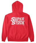 SUPER STOCK Magazine & Drag Illustrated Red Hoodie Sweatshirt Pullover