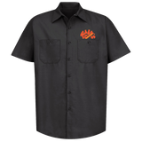 TUBBY'S Home of the Big One Hollywood Knights Button Down Work Shirt